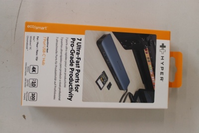SALE OUT. Hyper HyperDrive EcoSmart Gen.2 Universal USB-C 7-in-1 Hub w 100 W PD Power Pass-thru | Hyper | HyperDrive EcoSmart Gen.2 Universal USB-C 7-in-1 Hub w 100 W PD Power Pass-thru | Warranty 23 month(s) | UNPACKED