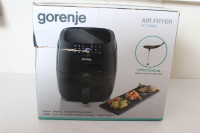 SALE OUT. Gorenje AF1409DB Fryer, 3,5 L, 1400 W, Black | Gorenje | Air Fryer | AF1409DB | Power 1400 W | Capacity 3.5 L | Black | DAMAGED PACKAGING