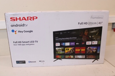 Sharp | 40FH2EA | 40" (101 cm) | Smart TV | Android TV | FHD | Black | DAMAGED PACKAGING