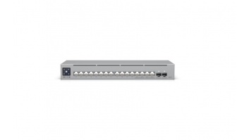 UBIQUITI A 16-port, Layer 3 Etherlighting switch with 2.5 GbE, PoE++ output, and versatile mounting options