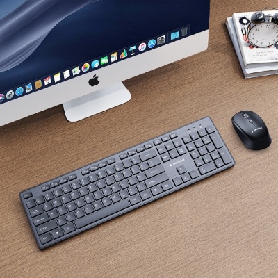 Gembird KBS-WCH-04-RU Wireless desktop set, black, RU-layout | Gembird