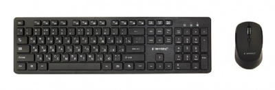 Gembird KBS-WCH-04-RU Wireless desktop set, black, RU-layout | Gembird