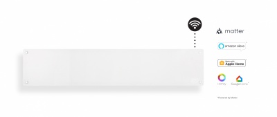 Mill Heater GL1000LWIFI3 WiFi Gen3 Panel Heater 1000 W Suitable for rooms up to 12-16 m² White IPX4