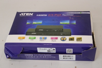 SALE OUT.  | Aten | 4-Port 4K HDMI Splitter | VS184A | DAMAGED PACKAGING