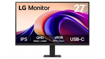 LG 27U631A-B 27" QHD,16:9, 2560x1440, 250cd/m2, 5ms/HDMI, USB-C