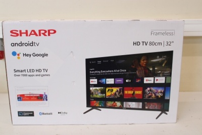 Sharp | 32FH2EA | 32" (81 cm) | Smart TV | Android | HD | Black | DAMAGED PACKAGING