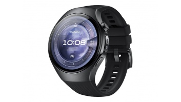Huawei Watch 5 (46mm), Fluorelastomer Black strap, Metal body, Rates-L19F