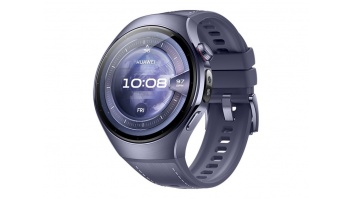 Huawei Watch 5 (46mm), Fluorelastomer Purple blue strap, Titanium body, Rates-L39L