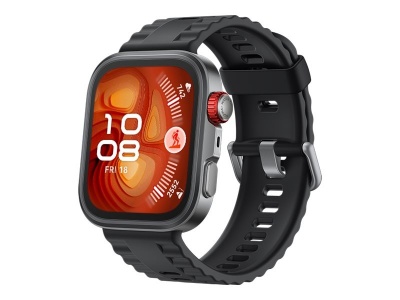 Huawei Watch FIT4, Fluorelastomer Black strap, Seiya-B19F