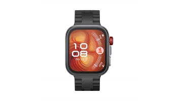 Huawei Watch FIT4 Pro, 3D Fluorelastomer Black Strap, Titanium Body, Seiya-B29