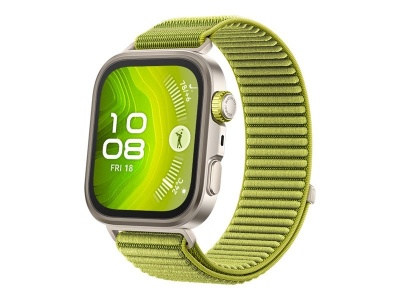 Huawei Watch FIT4 Pro, 3D Woven Green Strap, Titanium Body, Seiya-B29