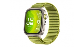 Huawei Watch FIT4 Pro, 3D Woven Green Strap, Titanium Body, Seiya-B29
