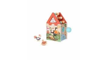 Gerardo's Toys koka aktivitāšu kubs ferma, 18m+