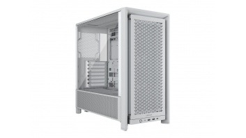 Corsair PC Case | Frame 4000D RS Modular | White | Mid-Tower | Power supply included No