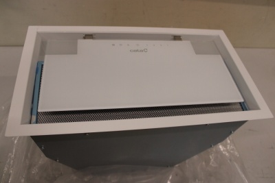SALE OUT.  | CATA | Hood | GC DUAL A 45 XGWH | Canopy | Energy efficiency class A | Width 45 cm | 820 m³/h | Touch control | LED | White glass | DENT ON FRAME CORNER, BROKEN FILTER FIXATOR