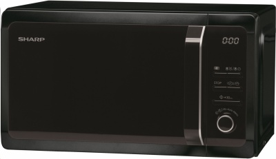 SHARP mikroviļņu krāsns, 20l, 800W melna
