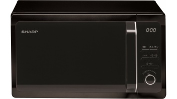 SHARP mikroviļņu krāsns, 20l, 800W melna