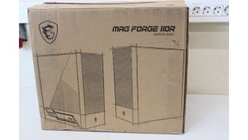 SALE OUT. MSI MAG FORGE 110R PC Case, Mid-Tower, USB 3.2, Black | MSI | DAMAGED PACKAGING, BROKEN LEG