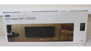 SALE OUT. Mill GL1200WIFI3B WiFi Gen3 Panel Heater, Glass Front, Aluminium, Power 1200 W, Room size 14-18 m2, Black | Mill | Heater | GL1200WIFI3B WiFi Gen3 | Panel Heater | 1200 W | Suitable for rooms up to 14-18 m² | Black | DAMAGED PACKAGING