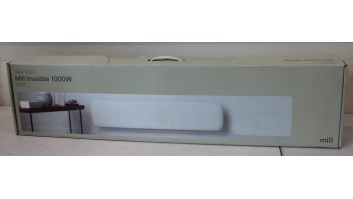 SALE OUT.  | Mill Heater | IB1000L DN Steel | Panel Heater | 1000 W | Number of power levels 1 | Suitable for rooms up to 12-16 m² | White | DAMAGED PACKAGING, SCRATCHED SIDE, DENTS ON BACK