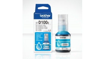 Brother BTD100C Genuine Cyan Ink Bottle