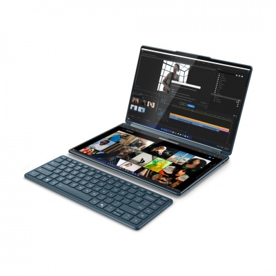 Lenovo Yoga Book 9 14IAH10 | Tidal Teal | 2x14 " | OLED | Touchscreen | 2.8K WQXGA+ | 2880 x 1800 pixels | Glossy | Intel Core Ultra 7 | 255H | 32 GB | Soldered LPDDR5x | Solid-state drive capacity 1000 GB | Intel Arc Graphics | Windows 11 Pro | 802.11be 