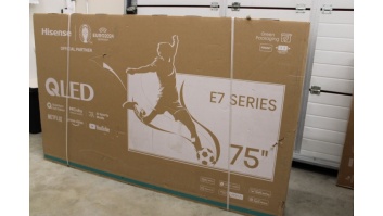 Hisense | QLED Smart TV | 75E7NQ | 75" | Smart TV | VIDAA OS | UHD | Black | DAMAGED PACKAGING