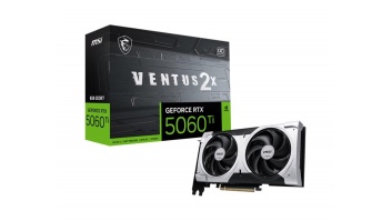 Graphics Card|MSI|NVIDIA GeForce RTX 5060 Ti|8 GB|GDDR7|128 bit|PCIE 5.0 16x|Dual Slot Fansink|1xHDMI|3xDisplayPort|5060TI8GVENTUS2XOCPL