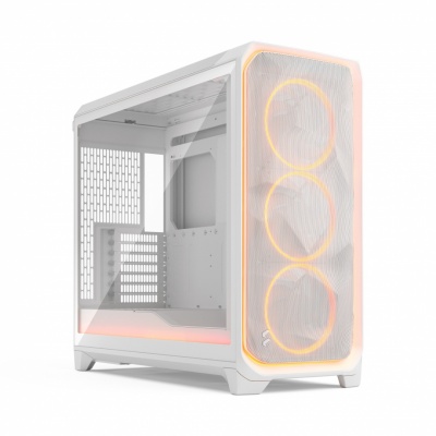 Fractal Design Meshify 3 XL | Ambience Pro RGB White TG Clear Tint | ATX | Power supply included No