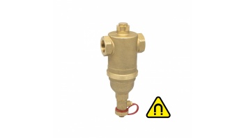 Icma 746 | F-F dirt separator for heating and cooling systems with a removable magnetic cartridge