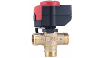Barberi Three-way flow distribution valve DN 25 with e-drive