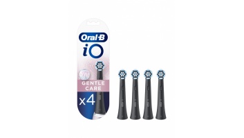Oral-B | Toothbrush replacement | iO Gentle Care | Heads | For adults | Number of brush heads included 4 | Number of teeth brushing modes Does not apply | Black