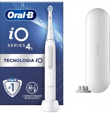 Oral-B | Electric Toothbrush | iO4s | Rechargeable | For adults | Number of brush heads included 1 | Number of teeth brushing modes 4 | White