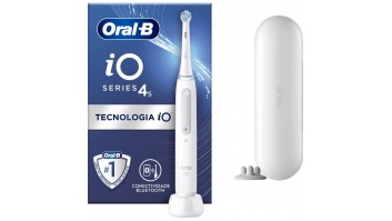 Oral-B | Electric Toothbrush | iO4s | Rechargeable | For adults | Number of brush heads included 1 | Number of teeth brushing modes 4 | White