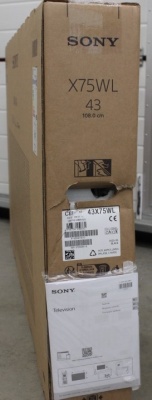 Sony | KD43X75WL | 43" (108cm) | Android | QFHD | Black | DAMAGED PACKAGING