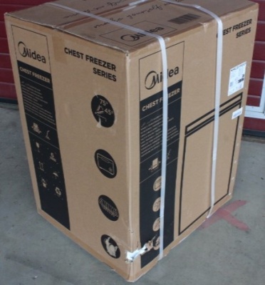 SALE OUT. Midea MDRC207FEE01 Freezer, E, Chest, Free standing, Height 85 cm, Freezer net 142 L, White | Midea Freezer | MDRC207FEE01 | Energy efficiency class E | Chest | Free standing | Height 85 cm | Total net capacity 142 L | White | DENT ON FRONT BOTT