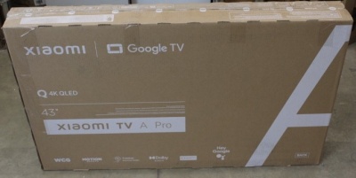 Xiaomi | QLED TV A Pro 2025 | 43'' | Smart TV | Google TV | 4K UHD | Black | UNPACKED