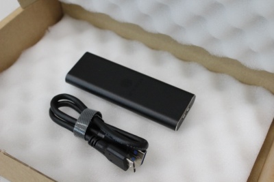 SALE OUT. Icy box IB-183M2 1x mSATA SSD to USB 3.0 host, aluminium, black | Raidsonic | REFURBISHED, WITHOUT ORIGINAL PACKAGING
