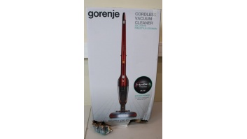 SALE OUT. Gorenje SVC216FR Vacuum cleaner, Handstick, Operating time 60 min, Dust container 0.6 L, Charging time 6 h, Red/Black | Gorenje Vacuum cleaner | SVC216FR | Cordless operating | Handstick 2in1 | N/A W | 21.6 V | Operating time (max) 60 min | Red 