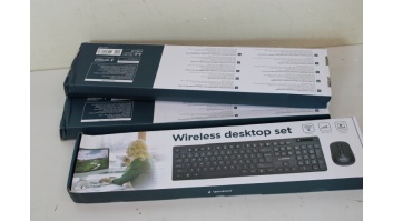 SALE OUT. Gembird KBS-WCH-03 Wireless desktop set, black, US-layout | Gembird Wireless desktop set | KBS-WCH-03 | Black | Keyboard and Mouse Set | Wireless | Mouse included | US | DAMAGE PACKAGING | Black | US | 380 g | Wireless connection