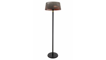 TunaBone Electric Standing Patio Heater, Double clear halogen heating lamps | TB1821SH-01 | Patio heater | 2100 W | Black