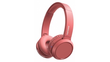 PHILIPS austiņas On-Ear ar Bluetooth, sarkanas