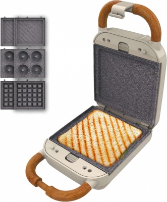 Cecotec Rock'nToast Retro One Beige Sandwich maker