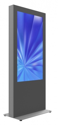 EDBAK IDS09.55 UNIVERSAL INDOOR FLOORSTANDING KIOSK 55", BLACK | EDBAK