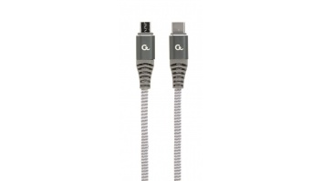 Cablexpert CC-USB2B-CMMBM-1.5M Premium cotton braided USB Type-C to micro-USB charging & data cable, 1.5 m | Cablexpert