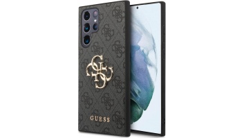 Guess GUHCS24L4GMGGR S24 Ultra S928black hardcase 4G Big Metal Logo | GUESS