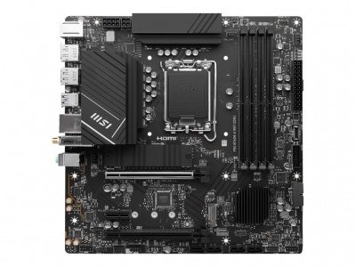 MSI | PRO B760M-A WIFI DDR4 | Processor family Intel | Processor socket LGA1700 | DDR4 | Supported hard disk drive interfaces SATA, M.2 | Number of SATA connectors 4