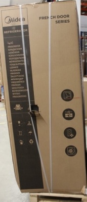 SALE OUT. Midea MERF402FIE02 Refrigerator, E, Freestanding, Multi-door, Height 178 cm, Fridge net 244L, Freezer net 147L, Stainless steel | Midea Refrigerator | MERF402FIE02 | Energy efficiency class E | Free standing | Combi | Height 178 cm | No Frost sy