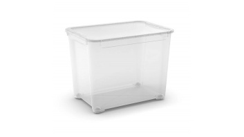 Box with lid T Box XL 70L 39x55,5x42,5cm transparent | Curver