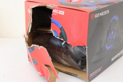 SALE OUT. Genesis Seaborg 350 driving wheel, Black/Blue, Wired | Genesis | Driving Wheel | Seaborg 350 | DAMAGED PACKAGING | Blue/Black | Game racing wheel